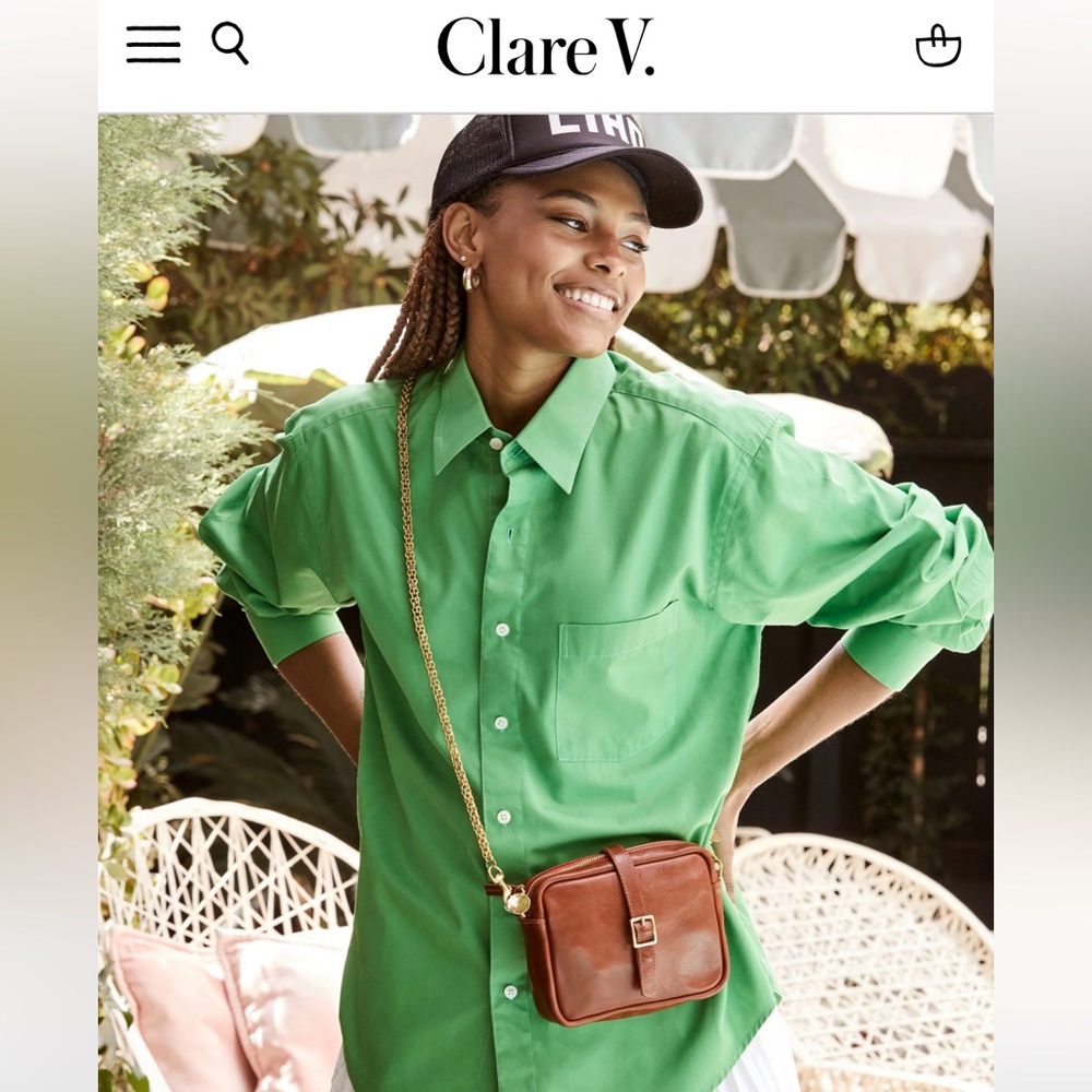 Clare V Chain Crossbody Strap Brand New